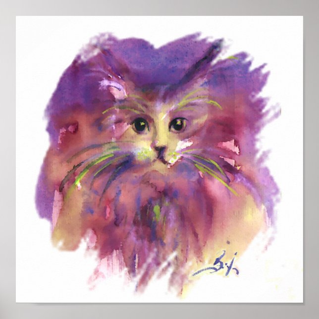 PÔSTER COZINHA RÚPIDA, RETRATO DE GATO KITTY (Frente)