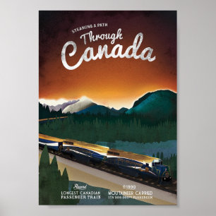 Poster Cozinhando um trajeto com a arte britânica do