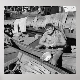 Pôster Cozinheiro do barco de pesca - Natal 1938