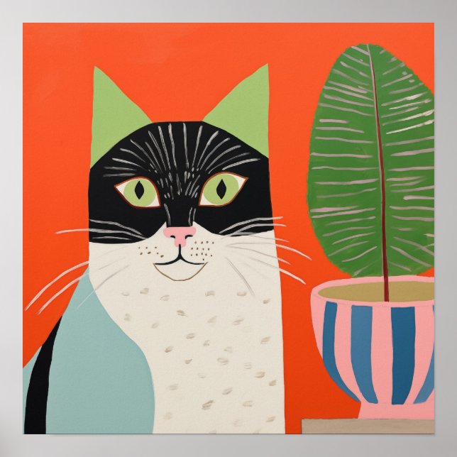 Poster Cozy Cat (Frente)
