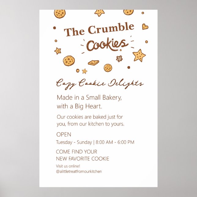 Poster Cozy Cookie Delights (Frente)