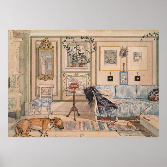 Poster Cozy Corner (por Carl Larsson) (Frente)