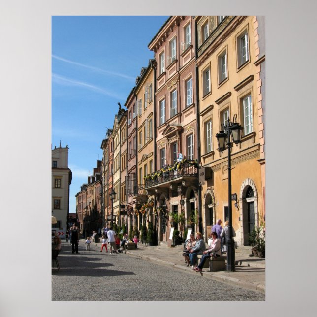 Pôster Cozy Old Town, em Varsóvia (Frente)