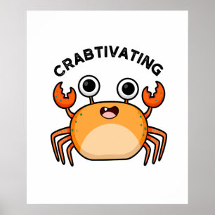 Poster Crabtivando Caranguejo Cute