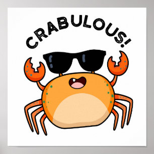 Poster Crabuloso Caranguejo Engraçado