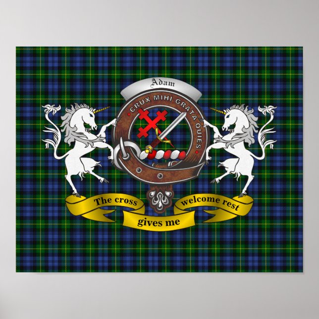 Poster Crachá Adam Clan (Frente)