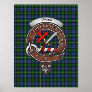 Poster Crachá Adam Clan & Tartan 8.5x11
