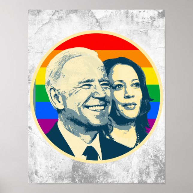 Poster Crachá DE ORDENAMENTO BIDEN HARRIS GRANDE (Frente)