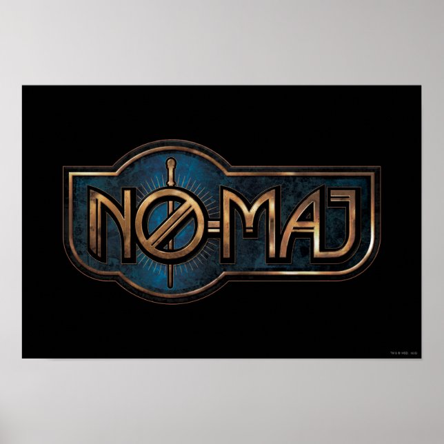 Poster Crachá Dourado e Marble NO-MAJ™ (Frente)