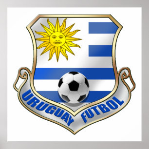 Poster Crachá novo do futebol dos fãs de Uruguai 2010