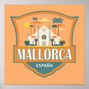 Poster Crachá Viagem de Espanha de Maiorca