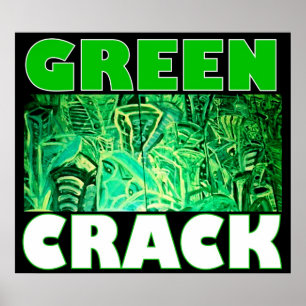 PÔSTER CRACK VERDE