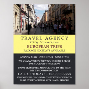 Poster Cracóvia Velho Município, Polônia, Publicidade da