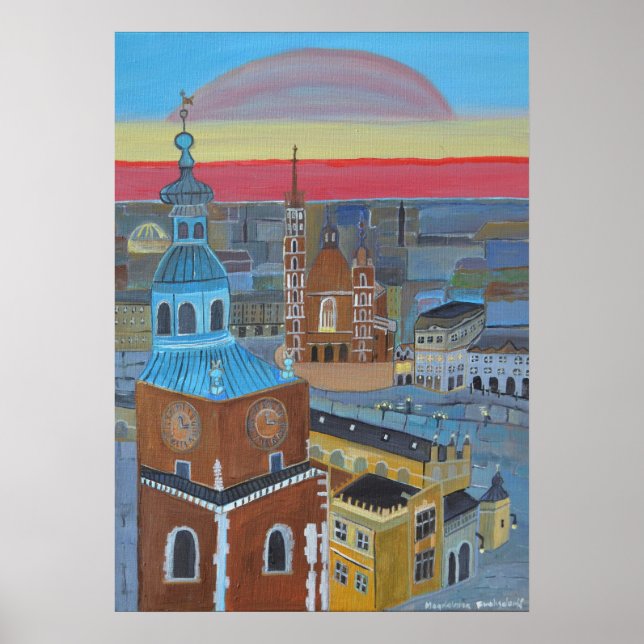 Poster Cracow Polônia (Frente)