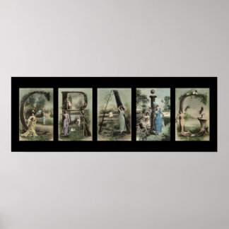 Pôster CrAIG Alphabet Letter Name Art