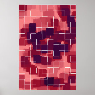 Poster "Cranberry" Arte Geométrica
