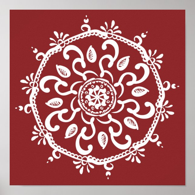 Pôster Cranberry Mandala (Frente)