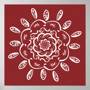 Pôster Cranberry Mandala