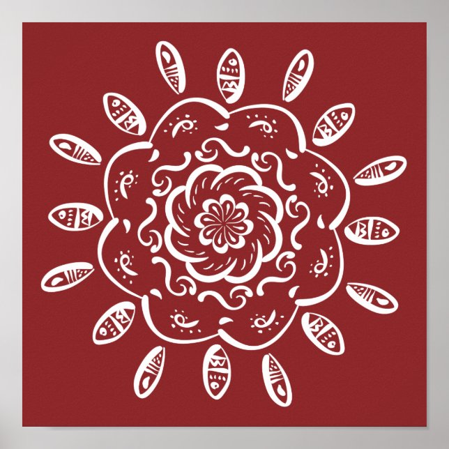 Pôster Cranberry Mandala (Frente)