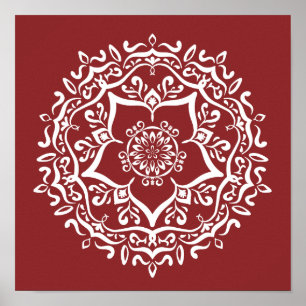 Poster Cranberry Mandala
