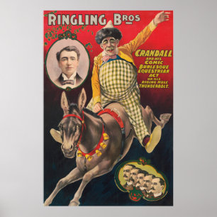 Poster Crandall O Palhaço A Atuar Com A Sua Mãe