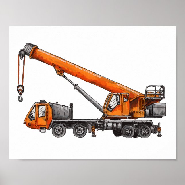 Poster Crane Truck (Frente)