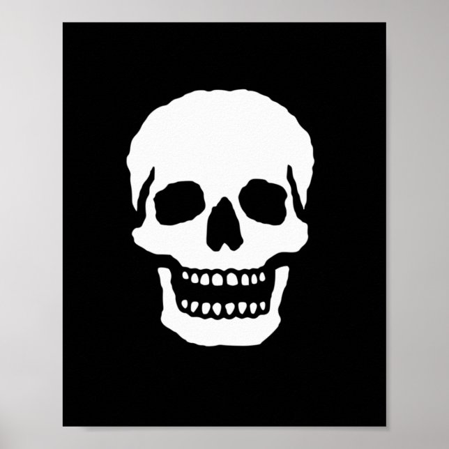 Poster Crânio Assustador (Frente)