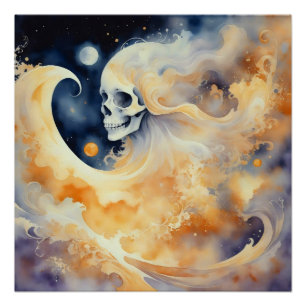 Pôster Crânio Celestial