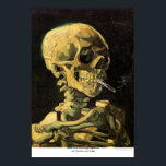 Poster Crânio com cigarro queimado por Vincent van Gogh<br><div class="desc">Esta pintura intitulada, Crânio com Cigarro em chamas é feita pelo famoso artista, Vincent van Gogh. Sobre Vincent van Gogh Vincent van Gogh viu a cor como o principal símbolo de expressão. Há uma razão pela qual sua arte se conecta com os espectadores, porque van Gogh estava determinado a dar...</div>
