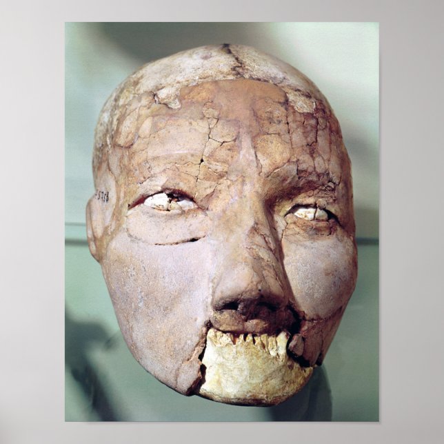 Poster Crânio, de Jericho, 7000-6000 a.C. (Frente)