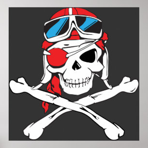 Pôster Crânio do pirata