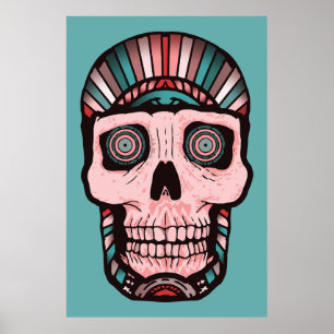 Poster Crânio Extraordinário: Um Lembrete Cósmico