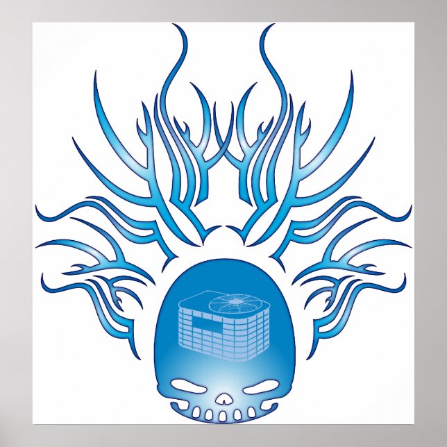 Pôster Crânio HVAC (Frente)