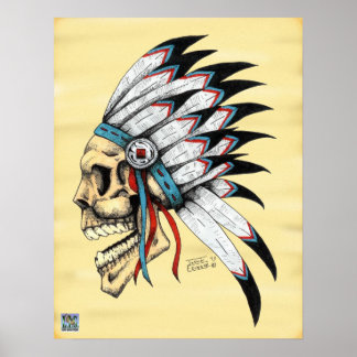 Poster Crânio indiano