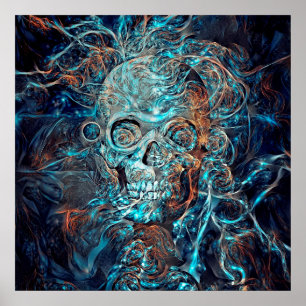 Poster Crânio mágico