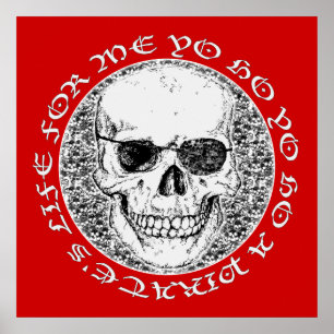 Poster crânio pirata