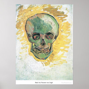 Poster Crânio por Vincent van Gogh