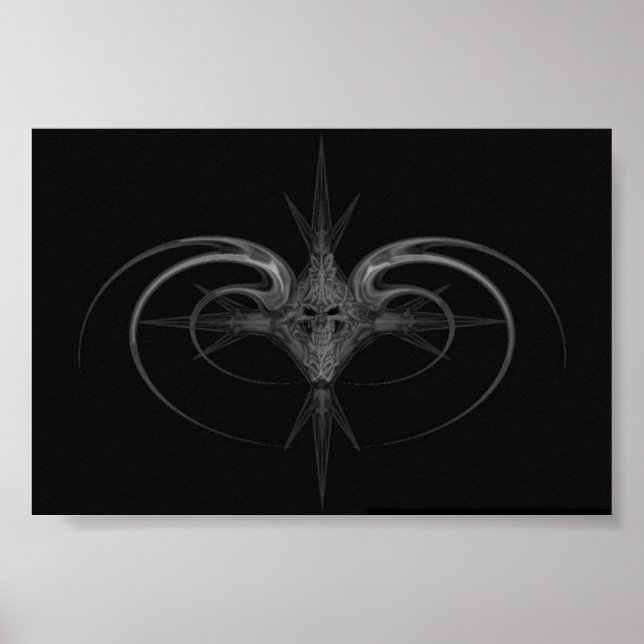 Poster crânio tribal (Frente)