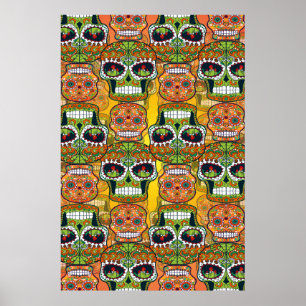 Poster Crânios De Açúcar