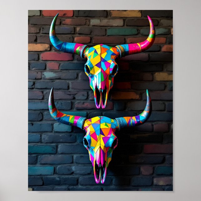Poster Crânios de Touro  (Frente)
