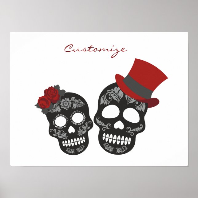 Poster Crânios pretos Duo Thunder_Cove (Frente)