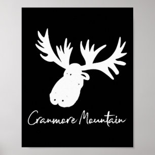 Poster Cranmore Mountain New Hampshire Antílope Alce Esqu