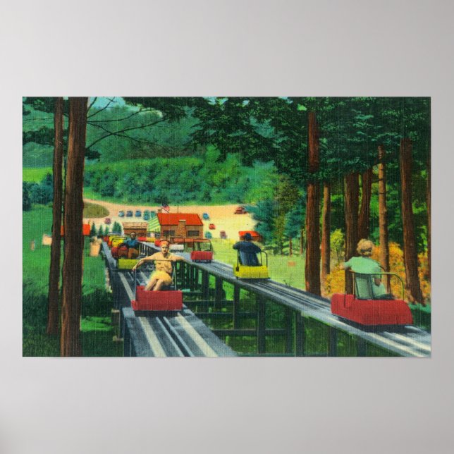 Poster Cranmore Mountain Ski-Mobile no verão (Frente)