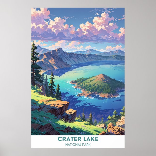 Poster Crater Lake National Park, Oregon (Frente)