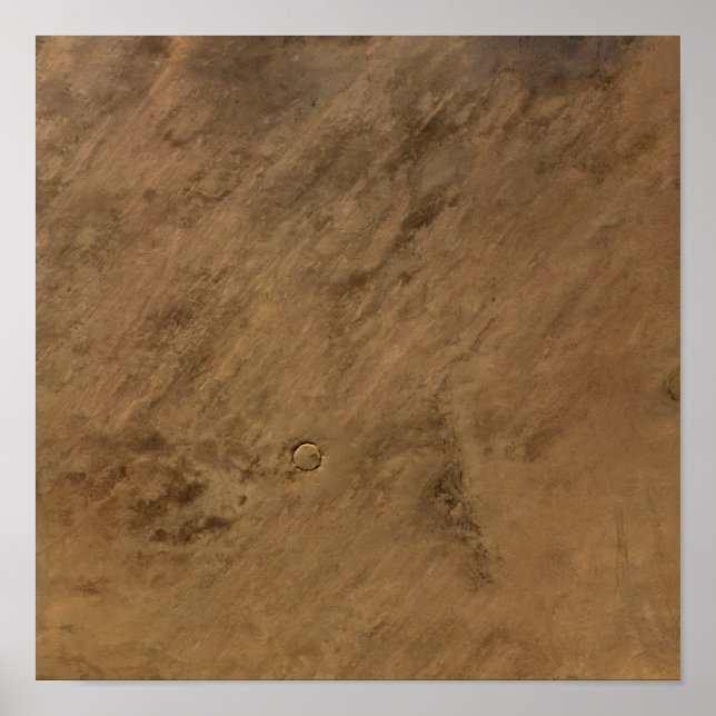 Pôster Cratera de Tenoumer na Mauritânia (Frente)