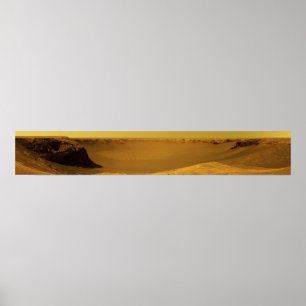 Poster Cratera de Victoria de Cabo Verde no planeta Marte