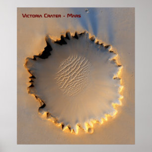 Poster Cratera de Victoria - Meridiani Planum - Marte