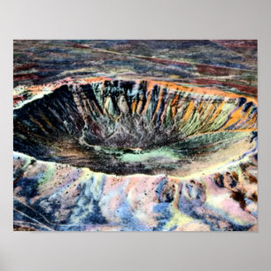 Pôster Cratera do meteoro da arizona de Winslow
