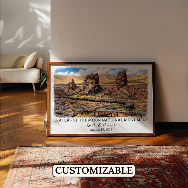 Poster Crateras da Lua Monumento Nacional Idaho Personali (Criador carregado)
