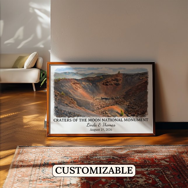 Poster Crateras da Lua Monumento Nacional Idaho Personali (Criador carregado)